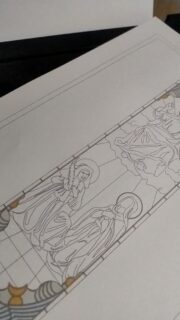 Estudos para vitrais ♥️